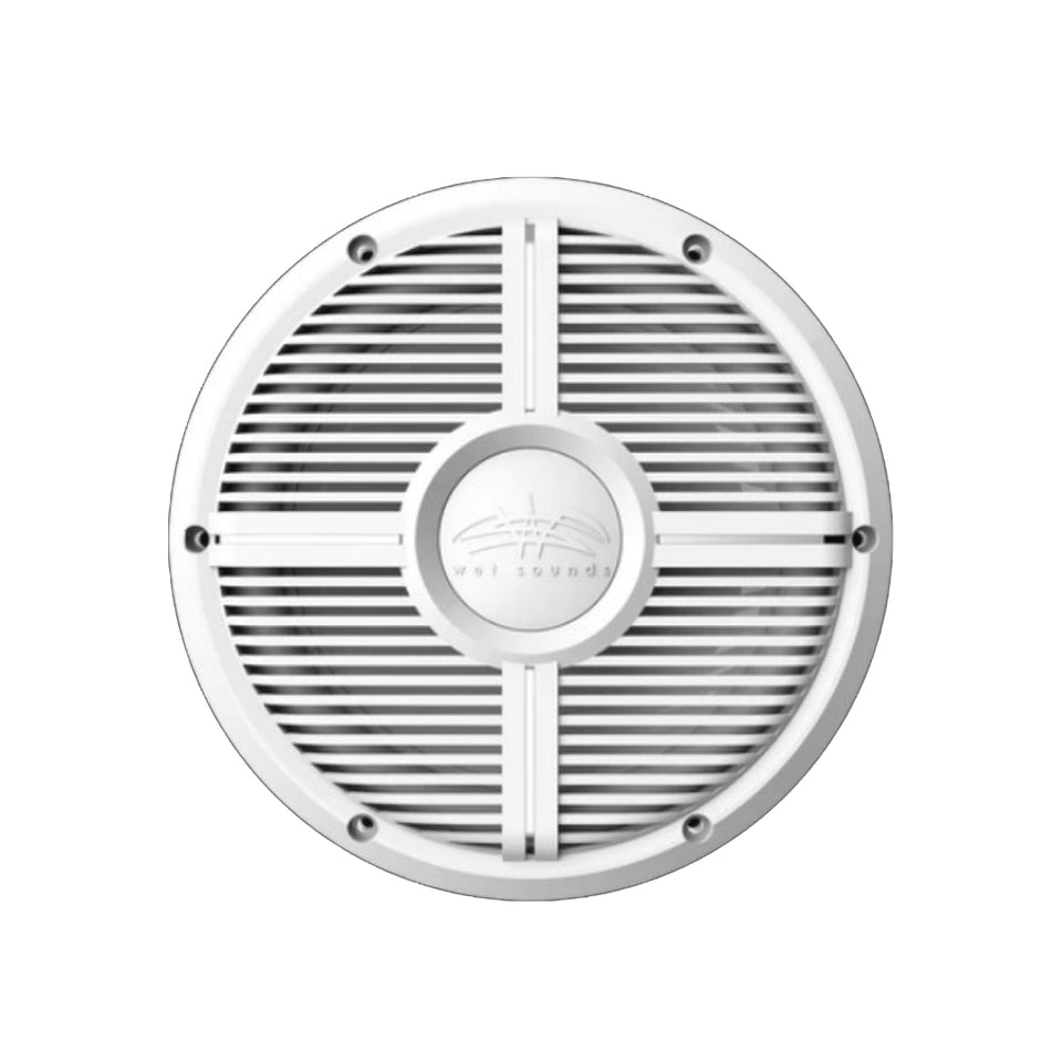 Wet Sounds RECON 10 XW-W, Recon Subwoofer 10" XW White Grill White Cone-closed Grille 4-Ohm Subwoofer - White