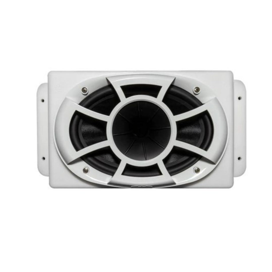 Wet Sounds REV 6X9-SM-W, REV Series 6x9 HLCD w/ Surface Mountable Roto-mold Enclosure & Grill - White