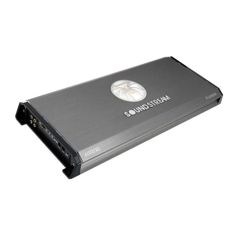 Soundstream T1.6000DL, Tarantula Electro Monoblock Class D Amplifier High Headroom Super Power w/ RGB Lights - 6000W