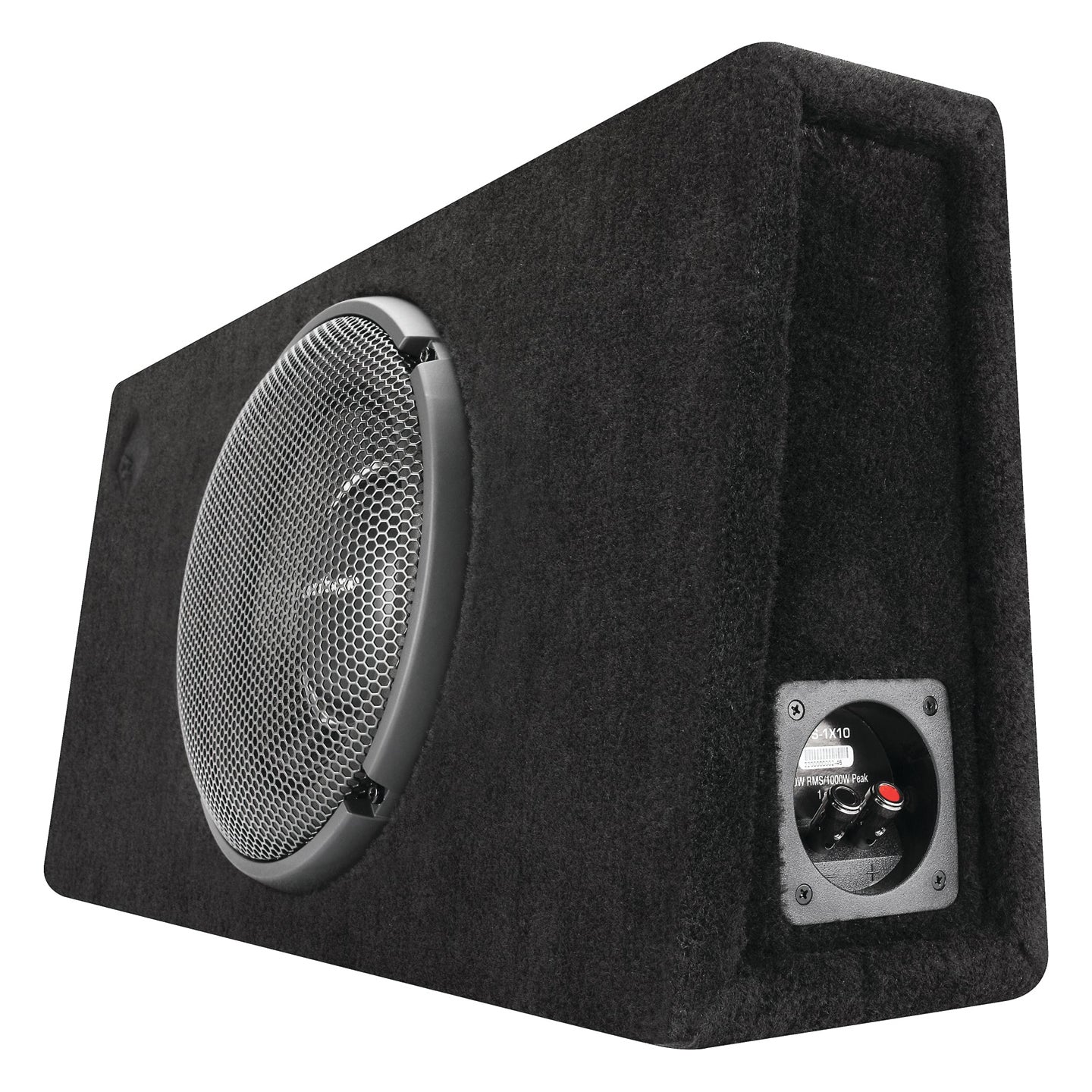 Rockford Fosgate T1S-1X10, Punch 10" Sealed Loaded Enclosure, 500 Watts RMS