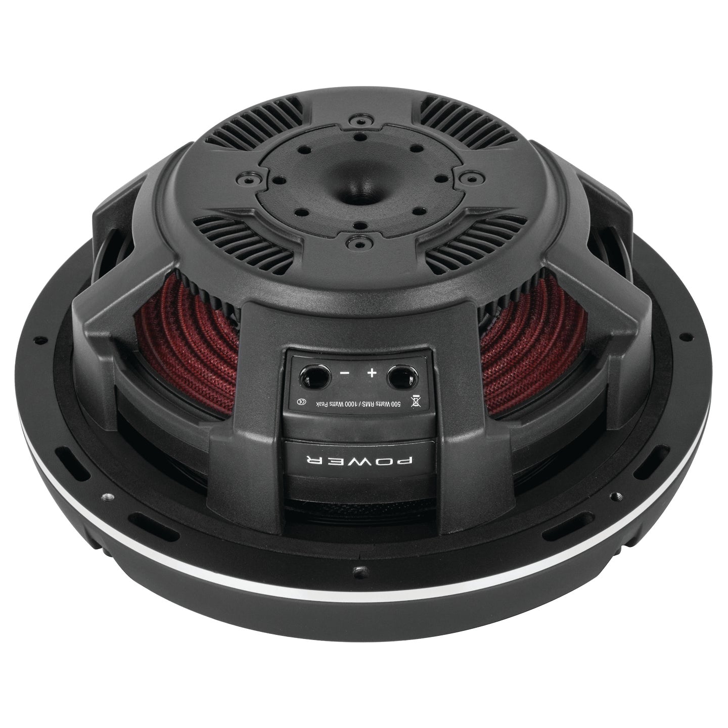 Rockford Fosgate T1S2-10, Power 10" 2 Ohm Single Voice Coil Slim Subwoofer - 1000W