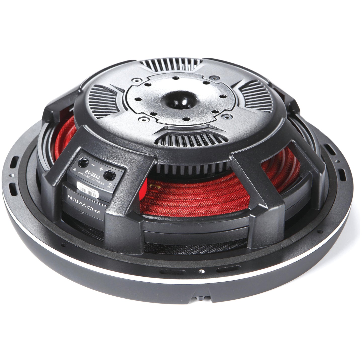 Rockford Fosgate T1S2-12, Power 12" 2 Ohm Single Voice Coil Slim Subwoofer - 1200W