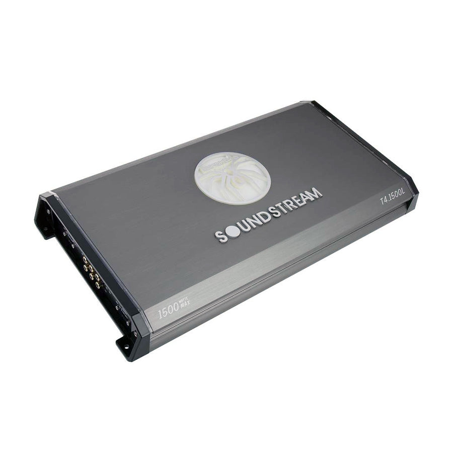 Soundstream T4.1500L, Tarantula Electro 4 Channel Class A/B High Headroom Super Power Amplifier w/ RGB Lights - 1500W
