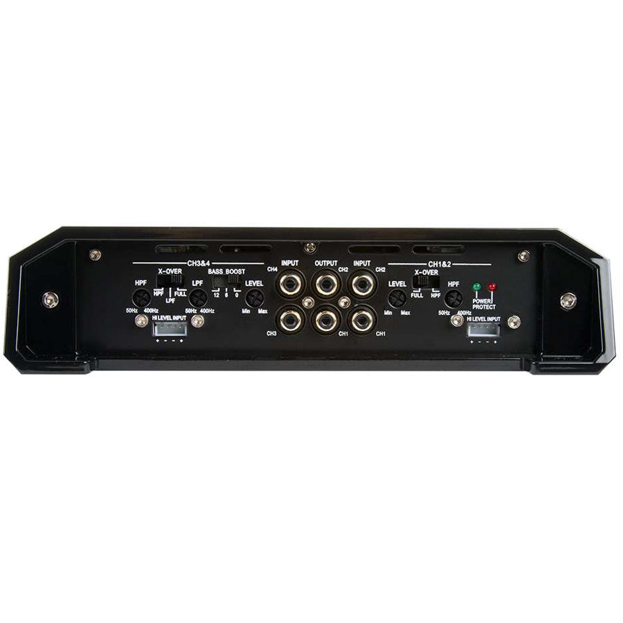 Soundstream T4.1500L, Tarantula Electro 4 Channel Class A/B High Headroom Super Power Amplifier w/ RGB Lights - 1500W