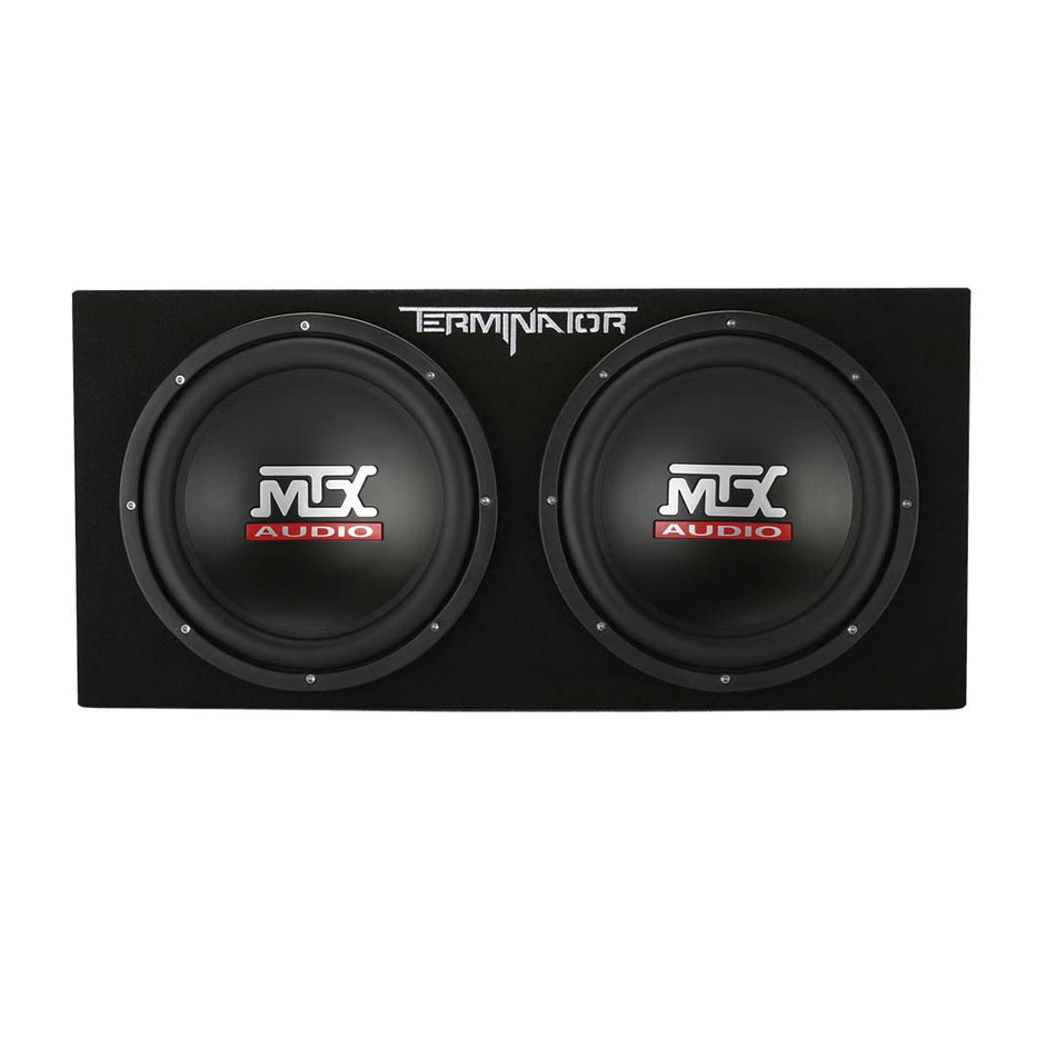 MTX TNP212DV, Dual 12" Vented Loaded Subwoofer Enclosure and Mono Block Amplifier