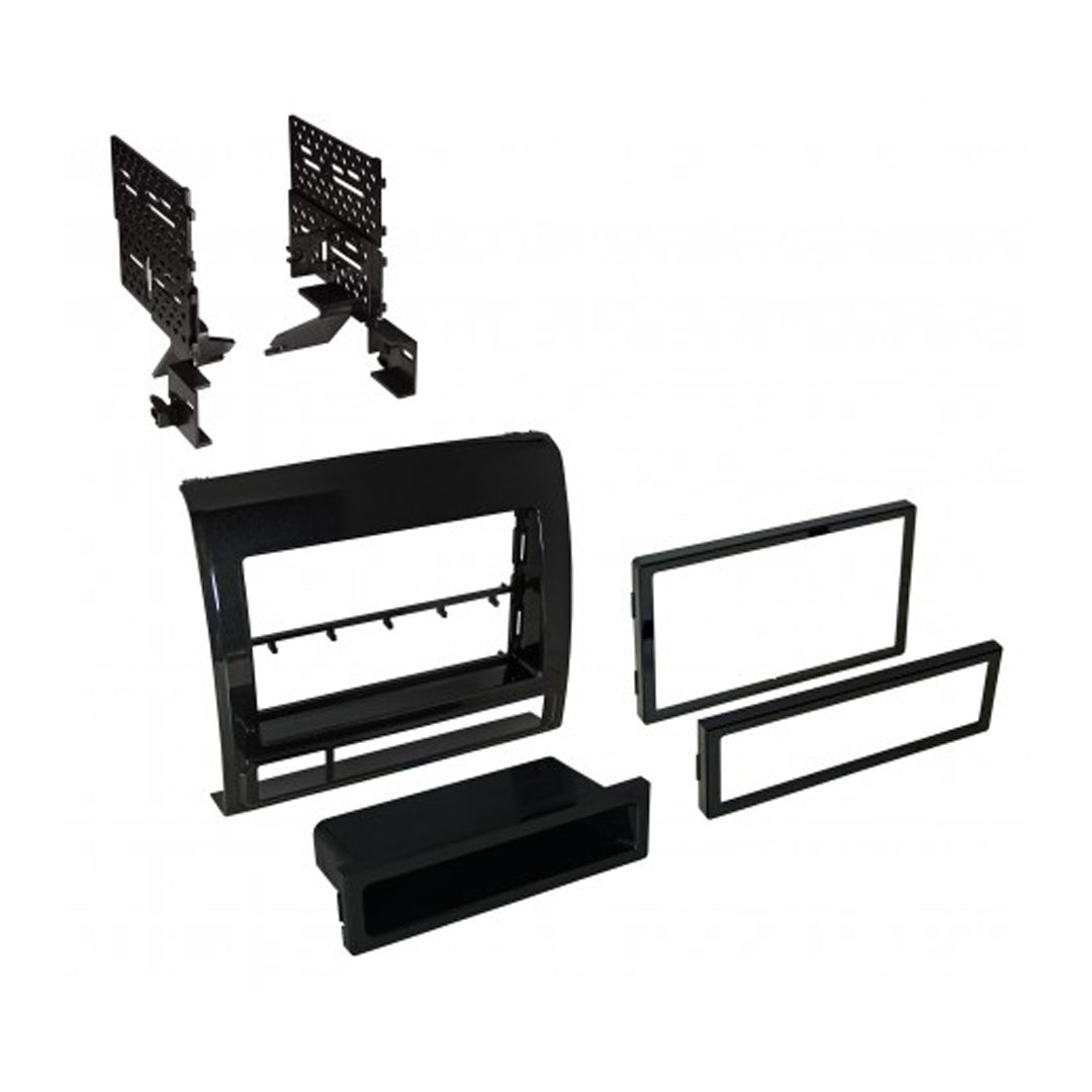 American International TOYK973MG, 2012-2015 Toyota Tacoma Single DIN / ISO w/ Pocket or Double DIN Metallic Graphite