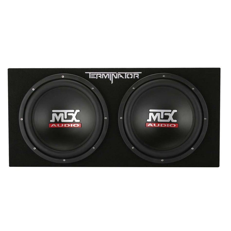 MTX TNP212D2, Dual 12" Sealed Loaded Subwoofer Enclosure and Mono Amplifier