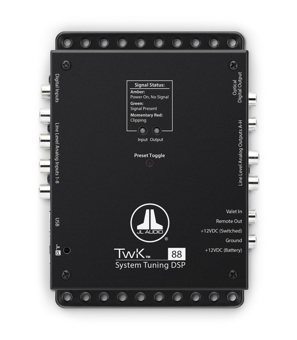 JL Audio TwK-88, System Tuning DSP, 8-ch. Analog & Digital Inputs / 8-ch. Analog Outputs