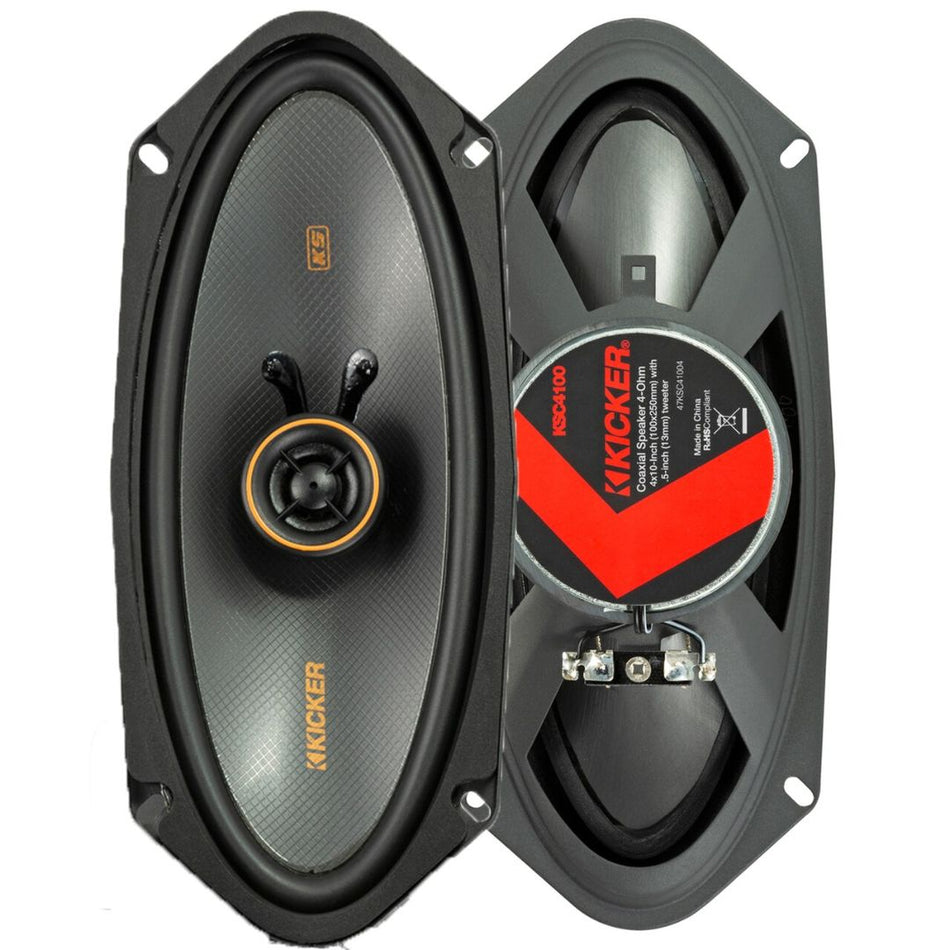 Kicker KSC41004, KS Series 4x10" Coaxial Speakers (47KSC41004)
