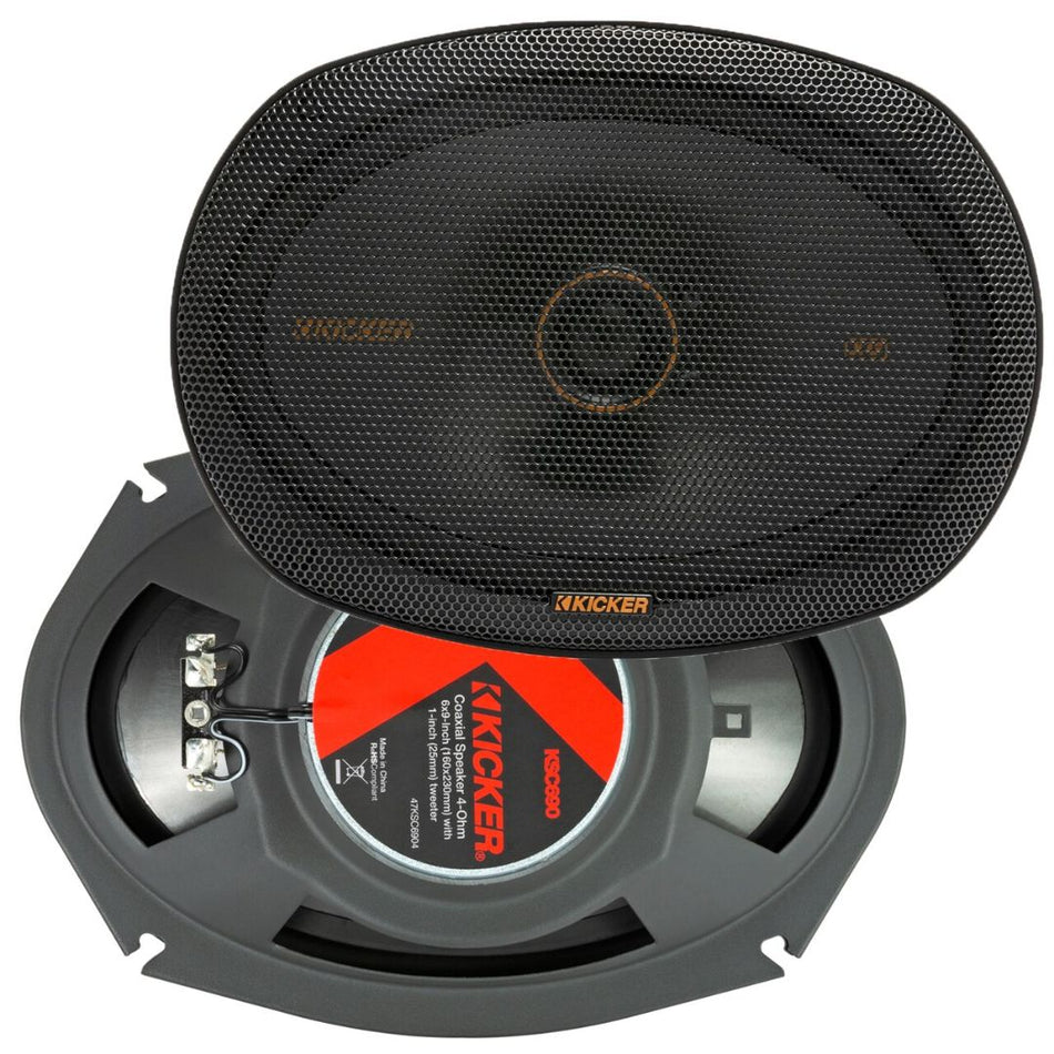Kicker KSC6904, KS Series 6x9" Coaxial Speakers (47KSC6904)