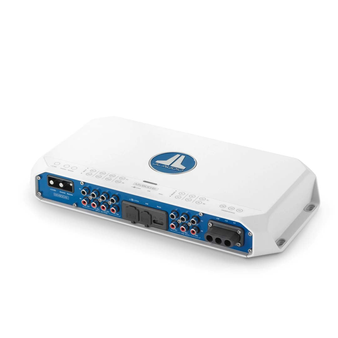JL Audio MV600/6i, MVi Series Class D 6 Channel Marine Amplifier with Integrated DSP - 600W