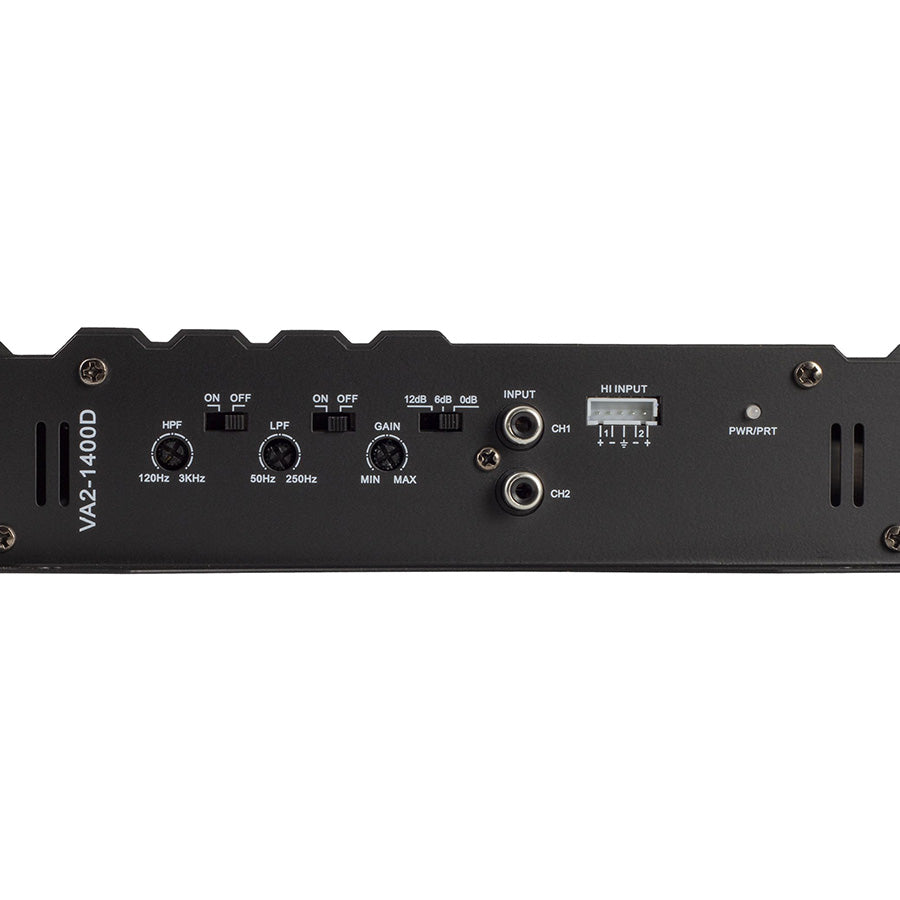 Power Acoustik VA2-1400D, 2 Channel Class A/B Amplifier - 1400W