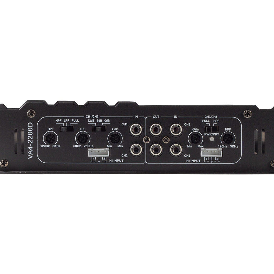 Power Acoustik VA4-2200D, 4 Channel Class A/B Amplifier - 2200W