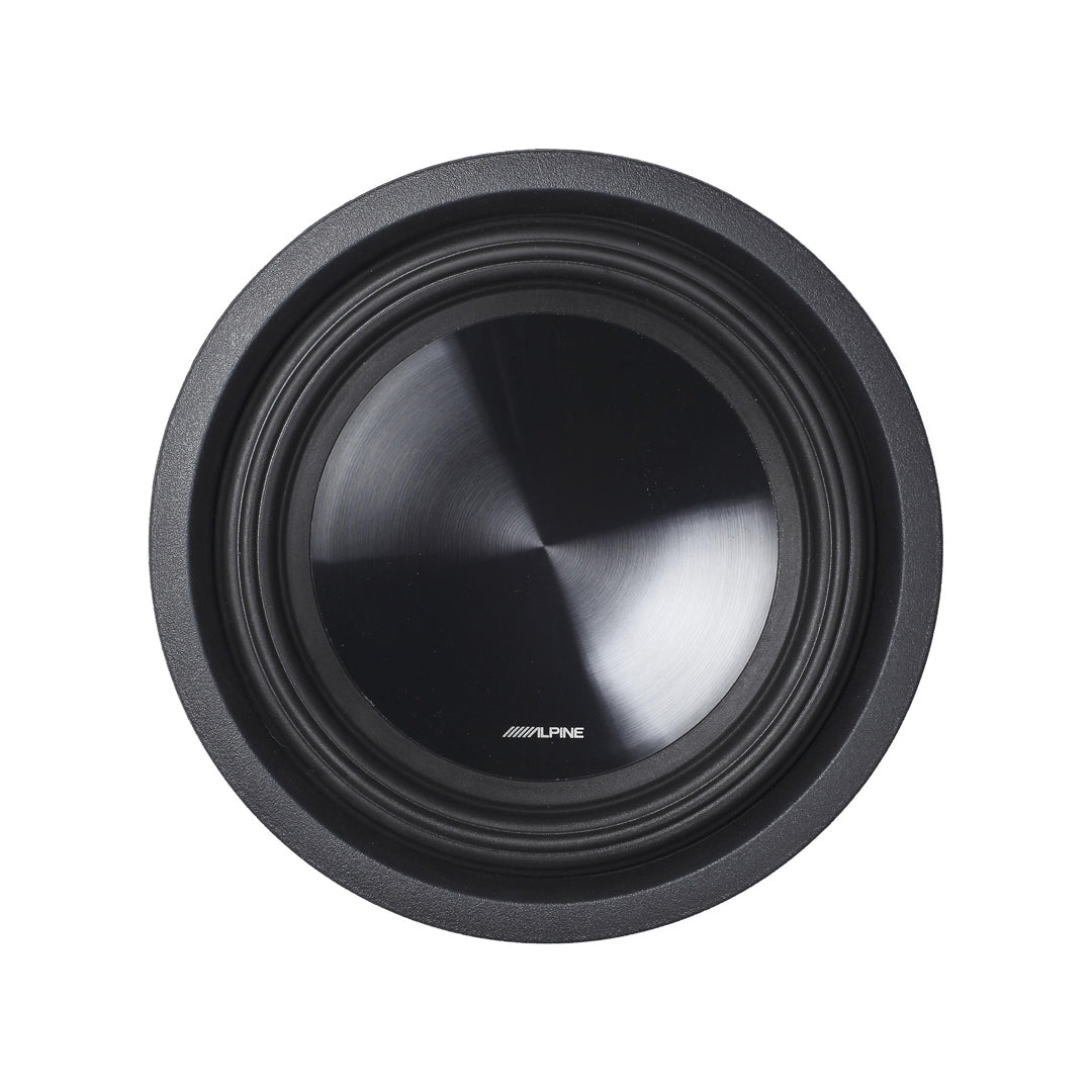 Alpine SWT-10S2, SWT Series Shallow 2 Ohm Voice Coil 1000 Watts Subwoofer, 10"
