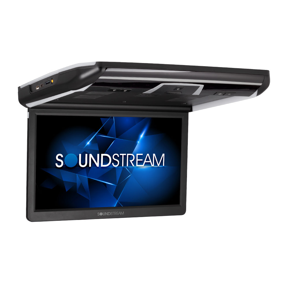 Soundstream VCM-160DMH, 16" Ceiling Mount DVD Entertainment. Sys., Mobile Link, RGB Lights, 3 Color Changeable