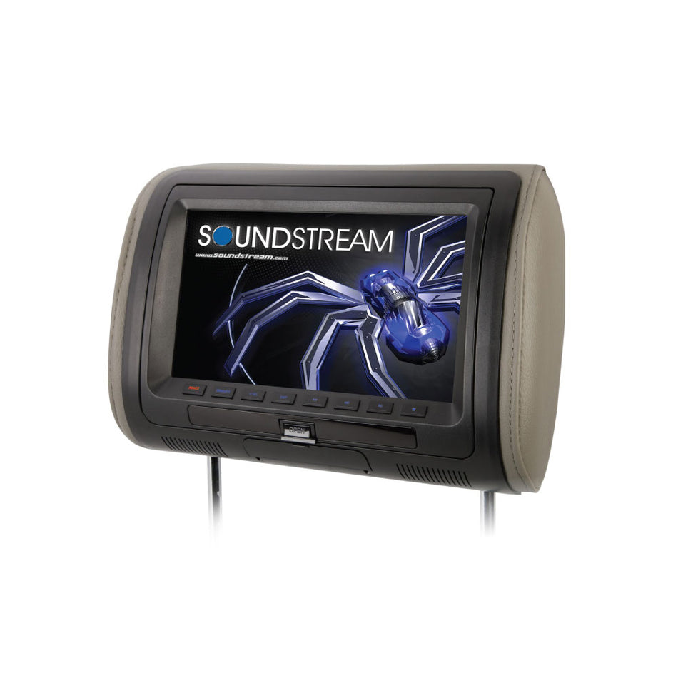 Soundstream VHD-70CC, Universal DVD Headrest w/ 7" LCD, 3 Color Changeable