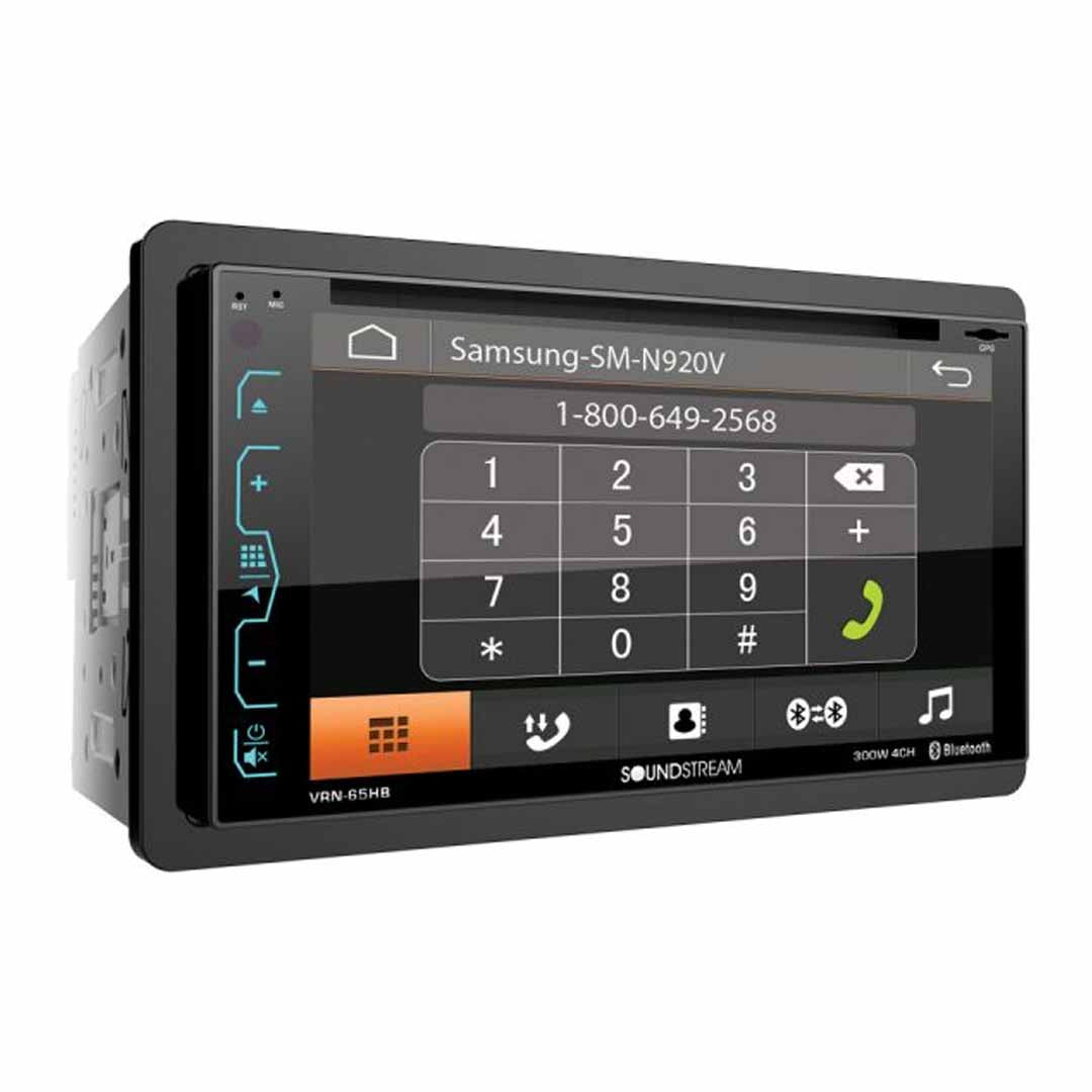 Soundstream VRN-65HB, 2-DIN AptiX Source Unit w/ iGO GPS, PhoneLink, Bluetooth, & 6.2" LCD