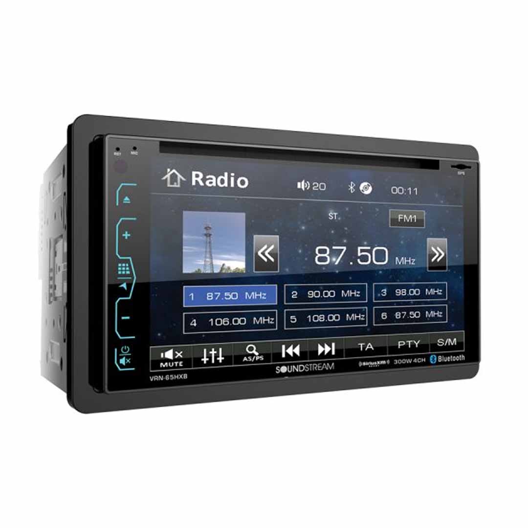 Soundstream VRN-65HXB, 2-DIN AptiX Source Unit w/ iGO GPS, PhoneLink, SXM Ready, & 7" LCD
