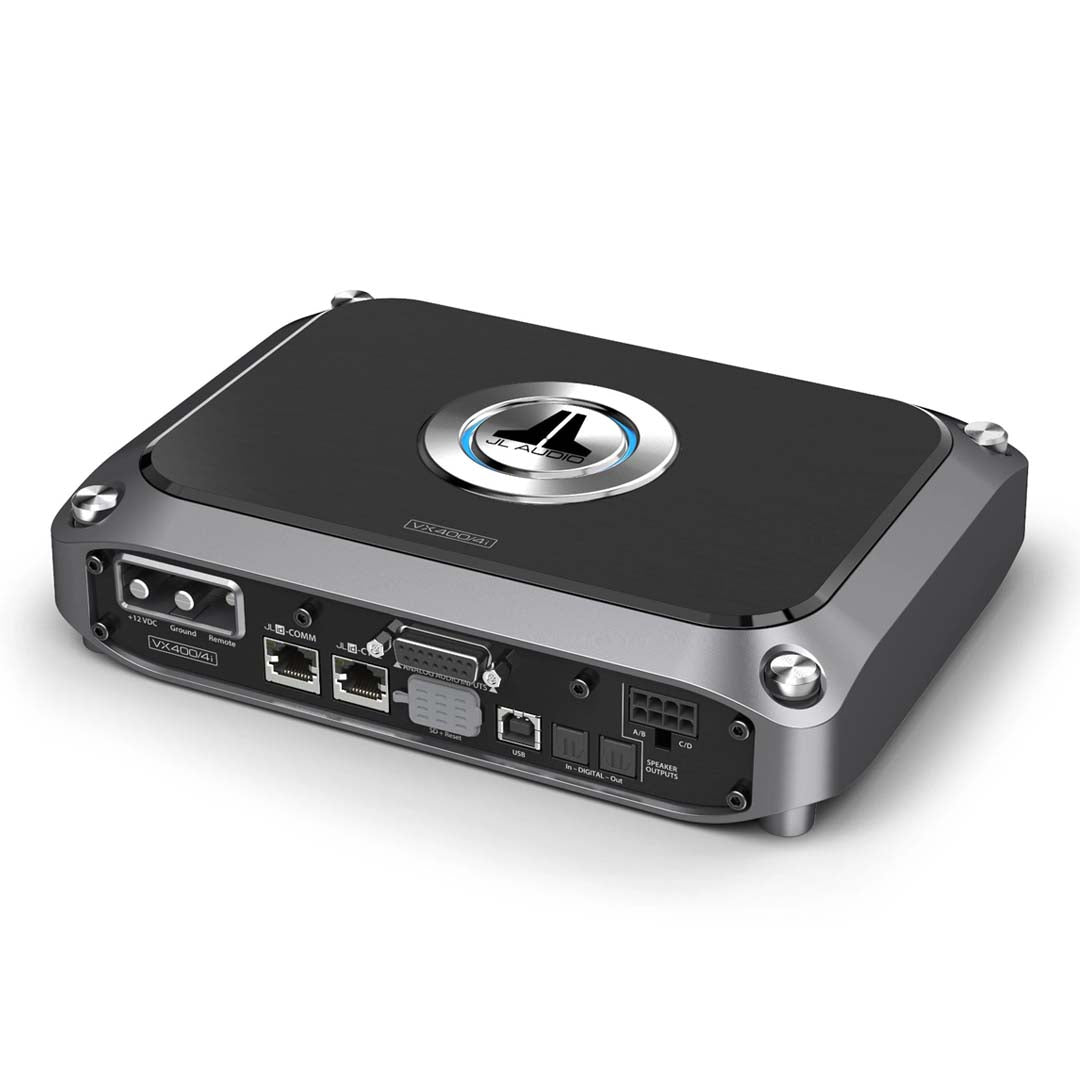 JL Audio JL-VX400/4i, VXi Series Class D 4 Channel Amplifier w/ Integrated DSP, 400W