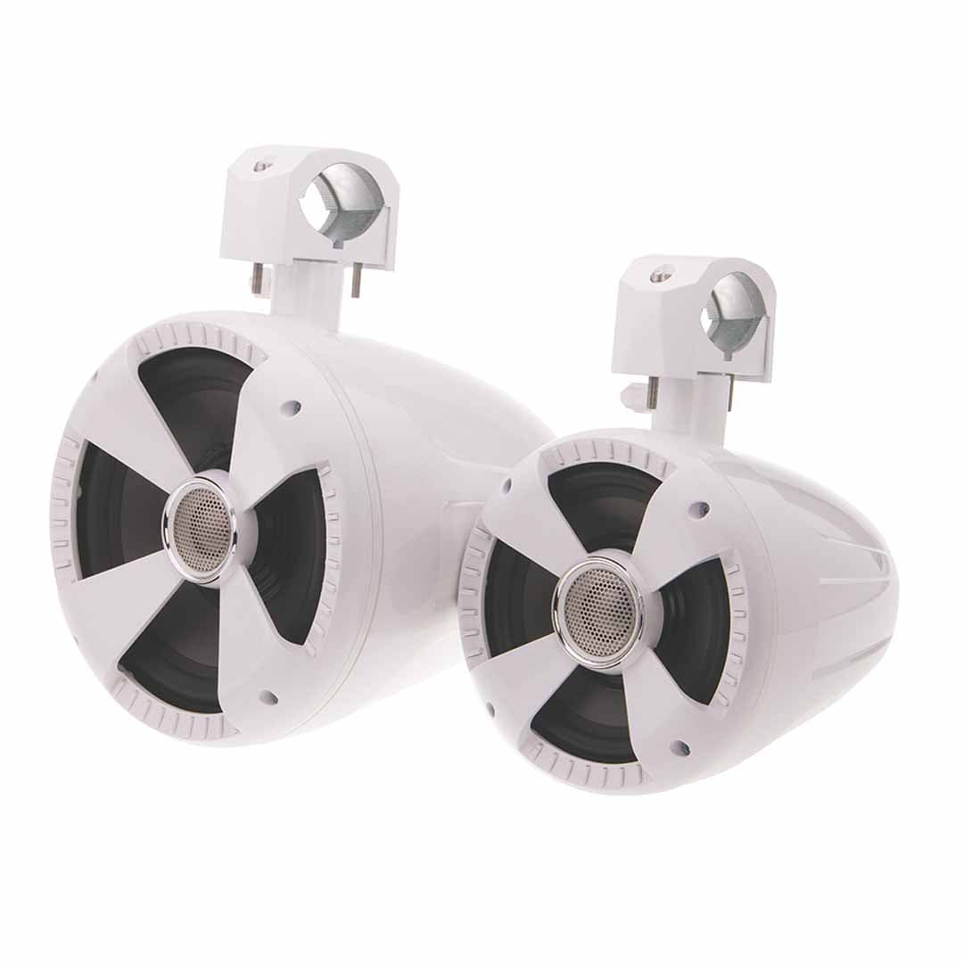 Soundstream WTS-8W, Marine Gloss White 8" Wake Tower Speakers