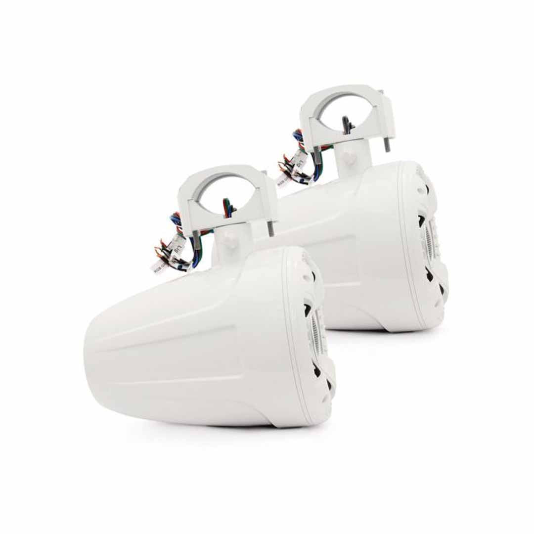 Soundstream WTS-8W, Marine Gloss White 8" Wake Tower Speakers