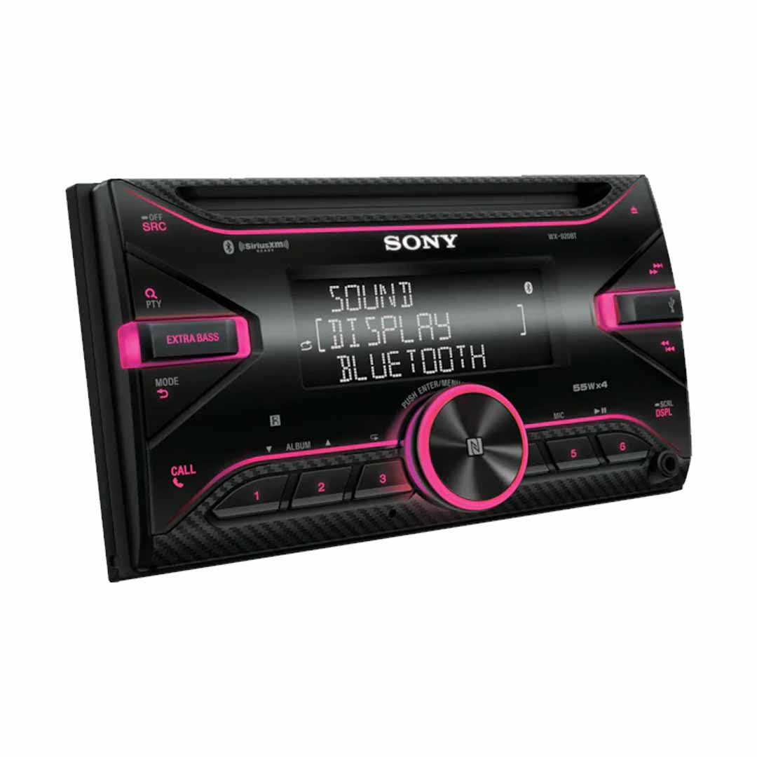 Sony WX-920BT, Double DIN CD/MP3 Bluetooth Car Stereo w/ Variable Color Display
