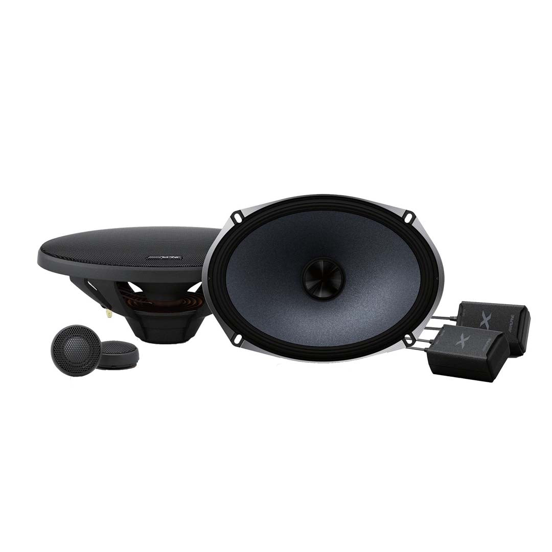 Alpine X-S69C, X Series 6x9" 2-Way Component Car Speakers - 360 Watts