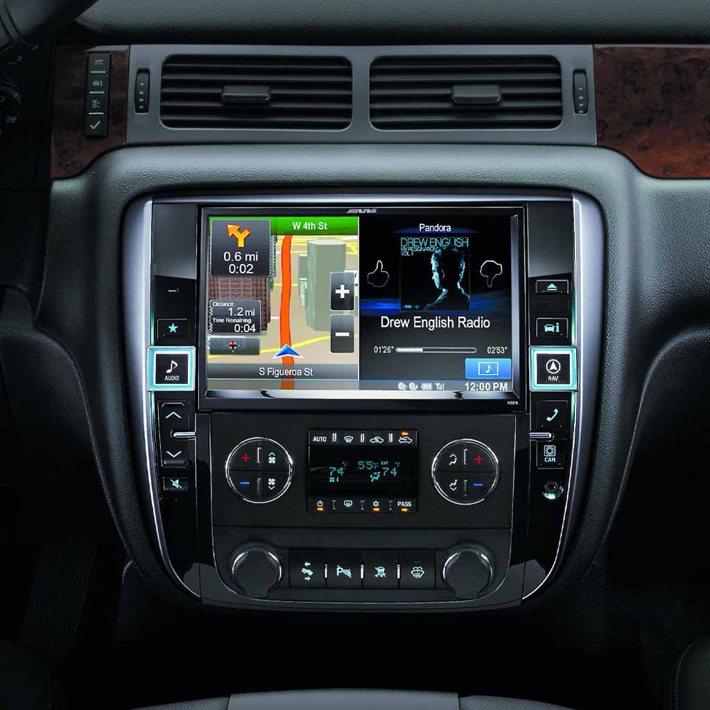 Alpine X009-GM, 9" In-Dash Restyle System For Select 2007-14 GM/Chevrolet trucks and SUVs