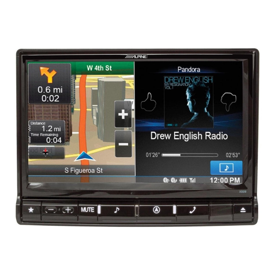 Alpine X009-U, Universial Restyle System DVD/CD player, Multimedia, Navigation with 9" touchscreen and AM/FM tuner