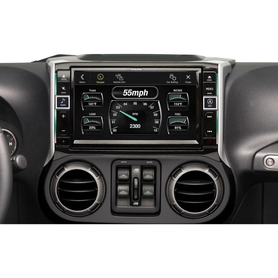 Alpine X109-WRA, 9" In-Dash Restyle System For select 2011-up Jeep Wrangler and Wrangler Unlimited models