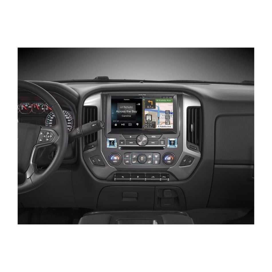 Alpine X110-SLV, 10" In-Dash Restyle System For select 2014-up Chevrolet Silverado trucks without Bose