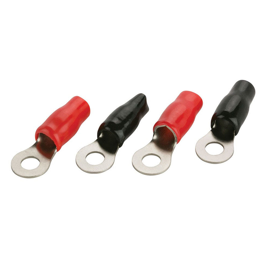 X2 by Scosche X2RTC4-4, 4 Gauge Ring Terminal - 4 Pack