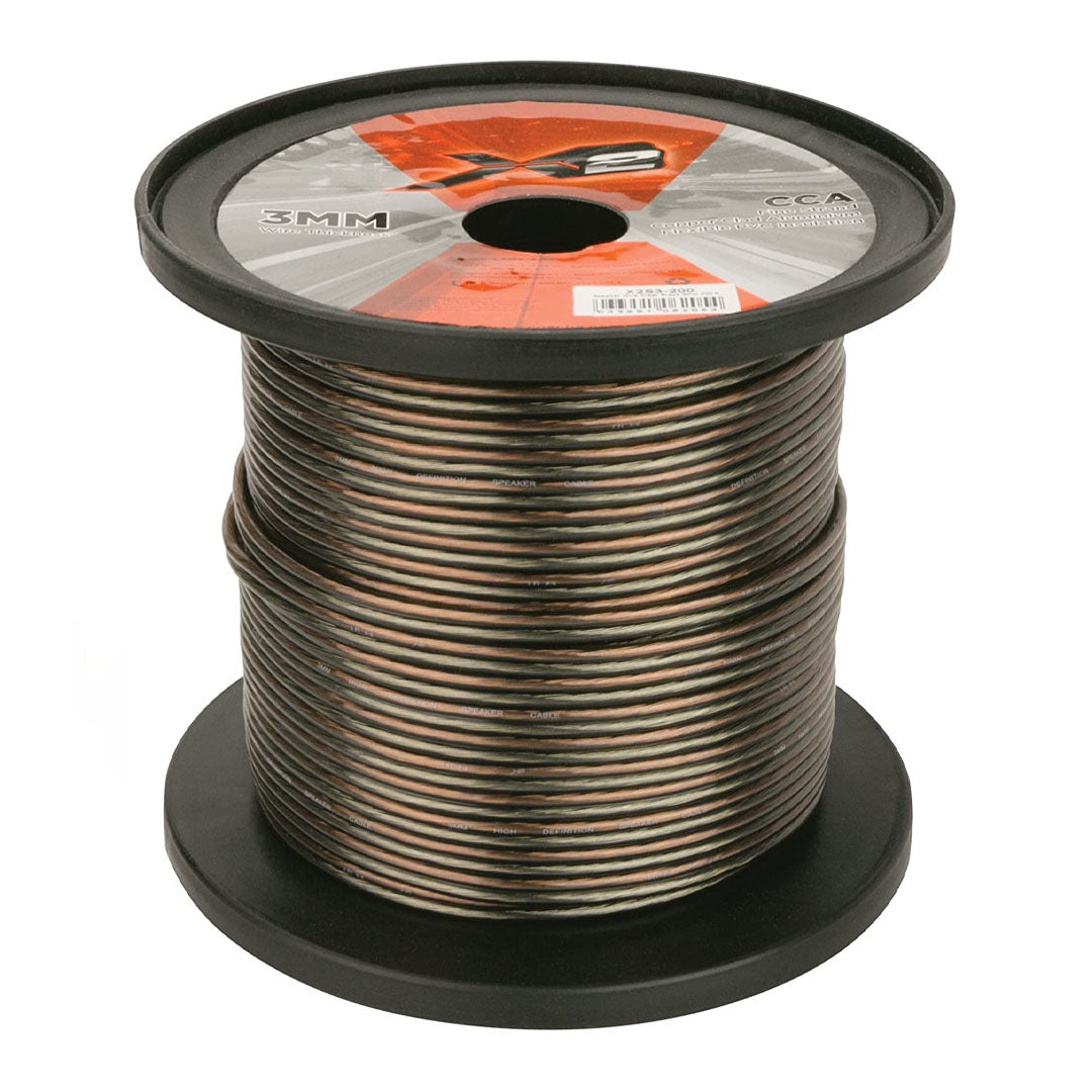 X2 by Scosche X2S3-200, 3mm Speaker Wire Spool, 200 Ft.