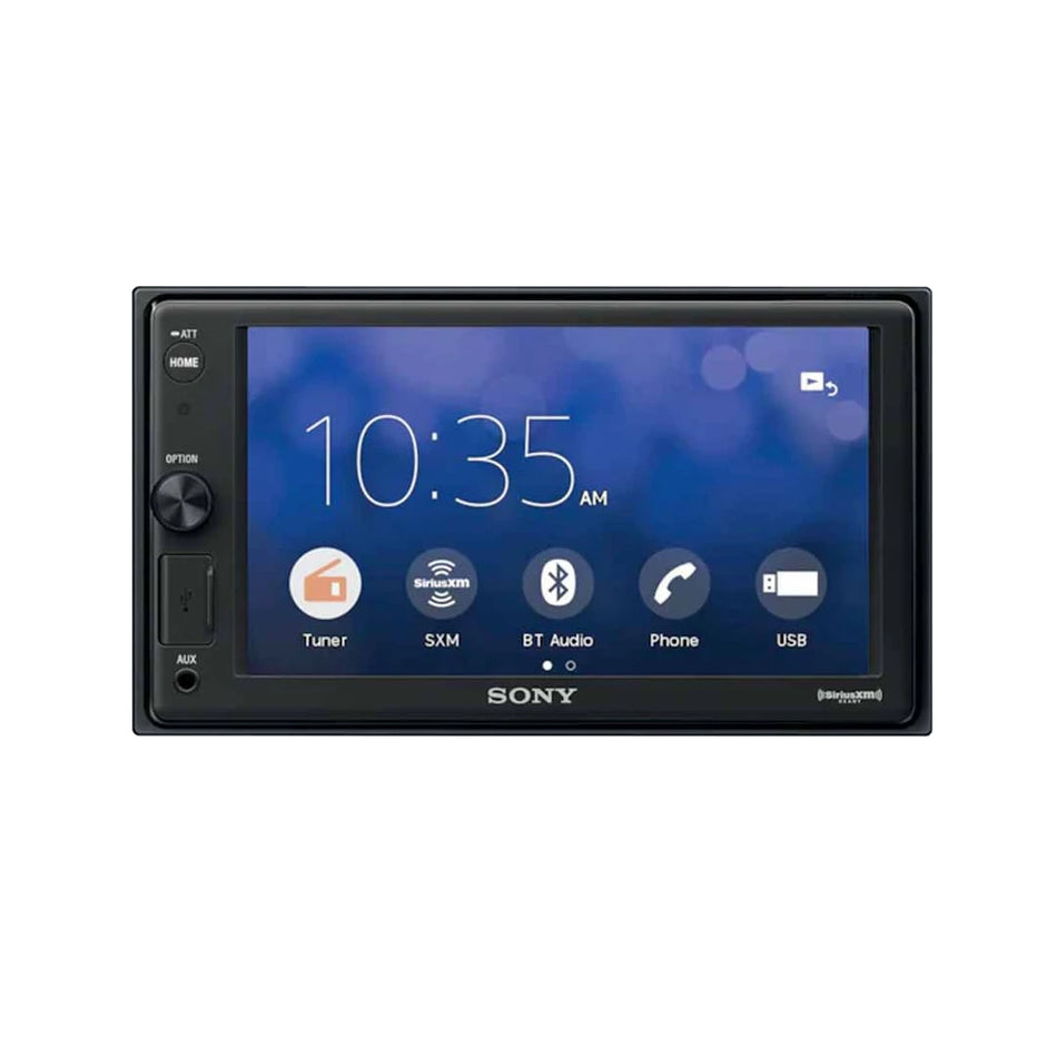 Sony XAV-V10BT, 6.2" Double Din Mech-less Digital Media Receiver  w/ Bluetooth