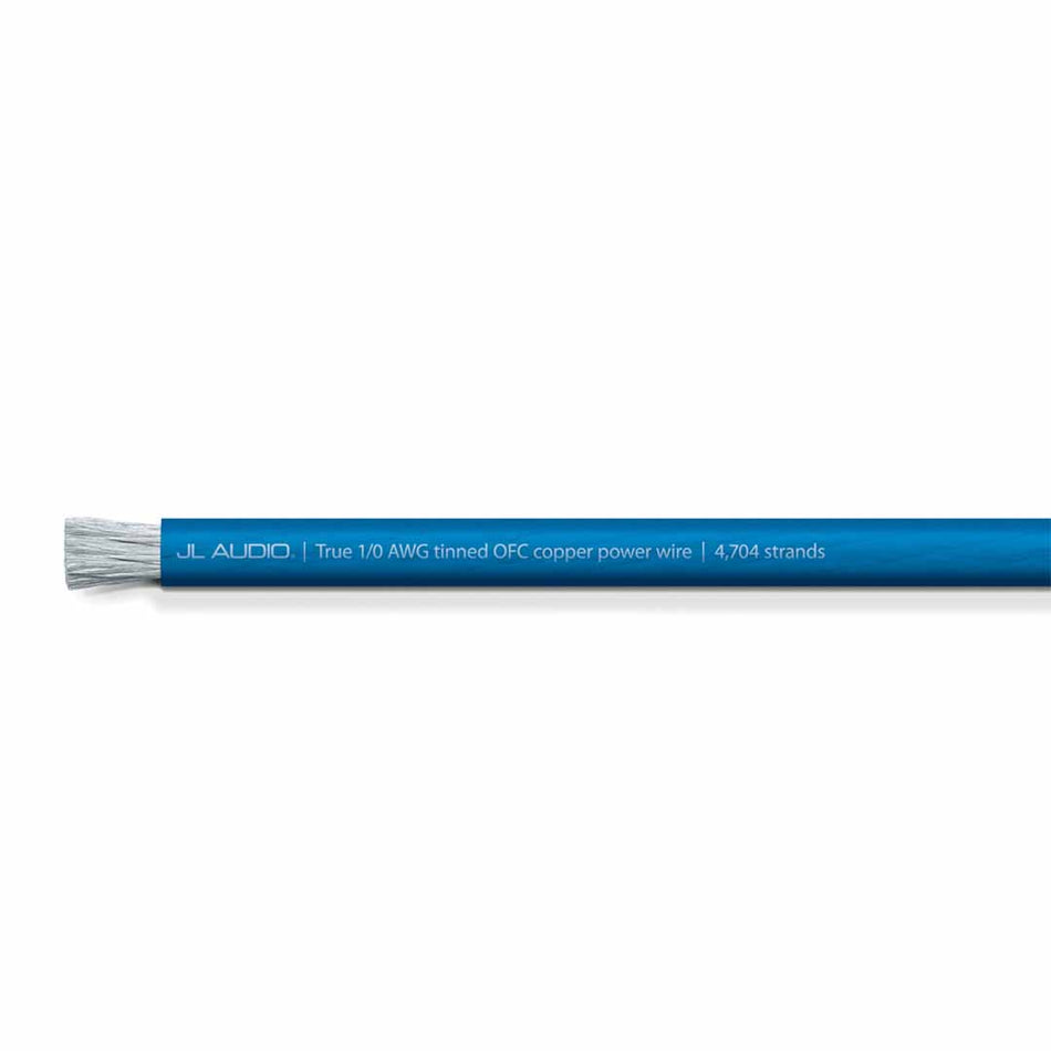 JL Audio XD-BPW1/0-50, 50 ft Spool of Translucent Blue Power Wire, 1/0 AWG