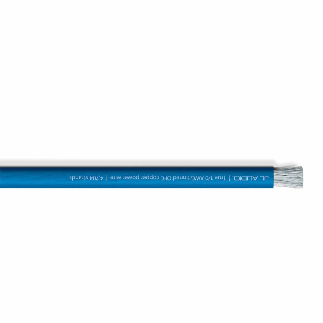 JL Audio XD-BPW1/0-50, 50 ft Spool of Translucent Blue Power Wire, 1/0 AWG