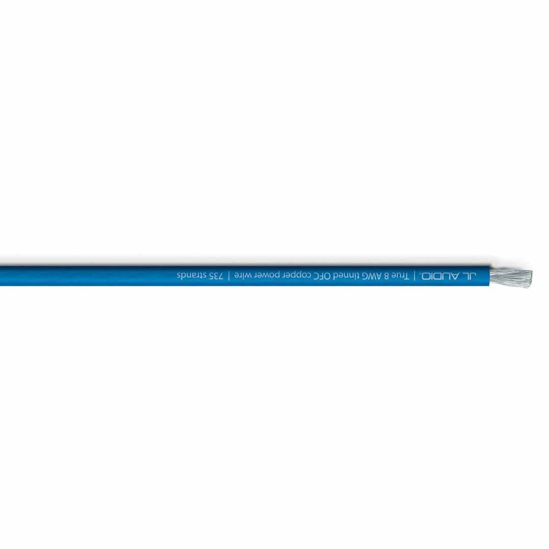 JL Audio XD-BPW8-250, 250 ft Spool of Translucent Blue Power Wire, 8 AWG