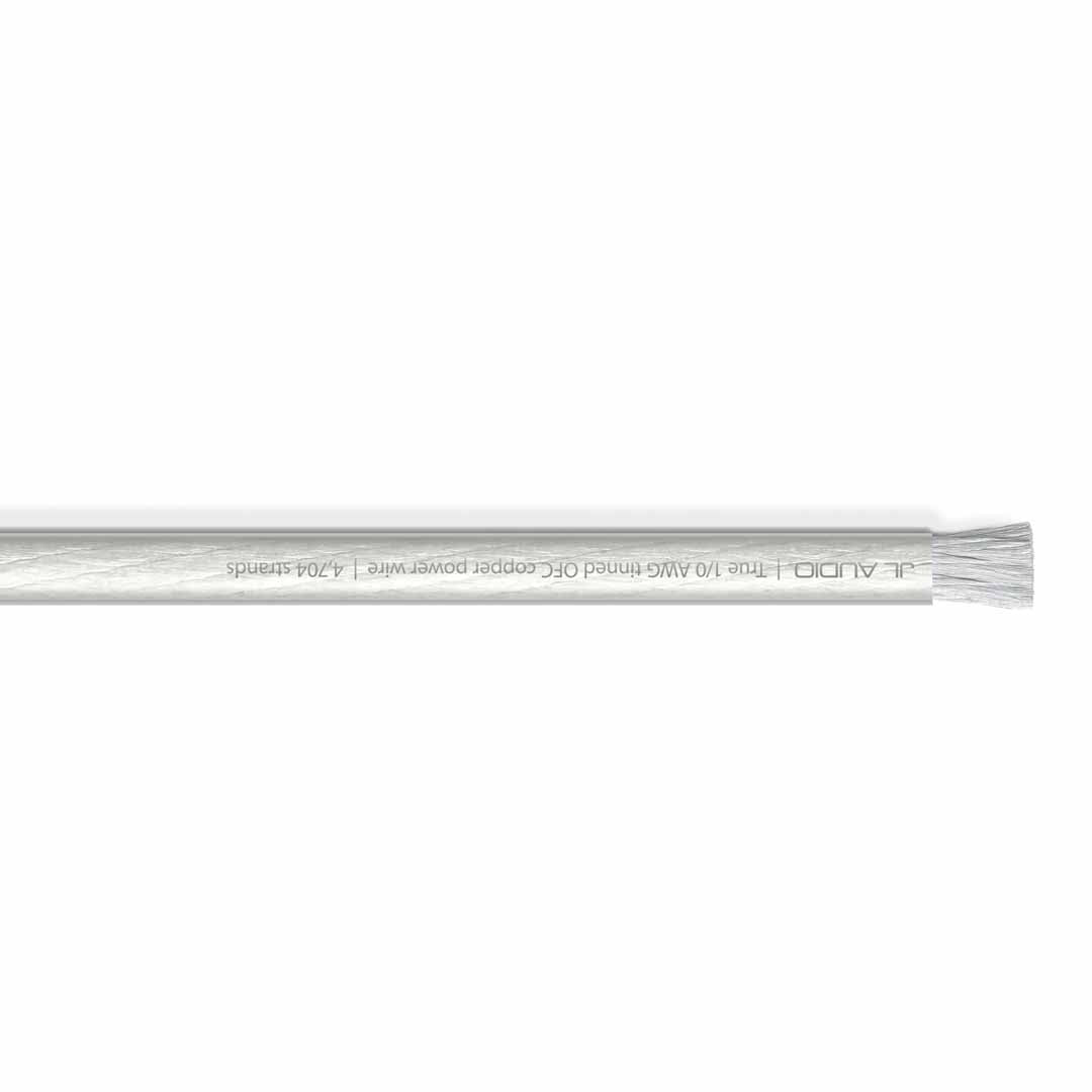 JL Audio XD-CPW1/0-50, 50 ft Spool of Clear Power Wire, 1/0 AWG