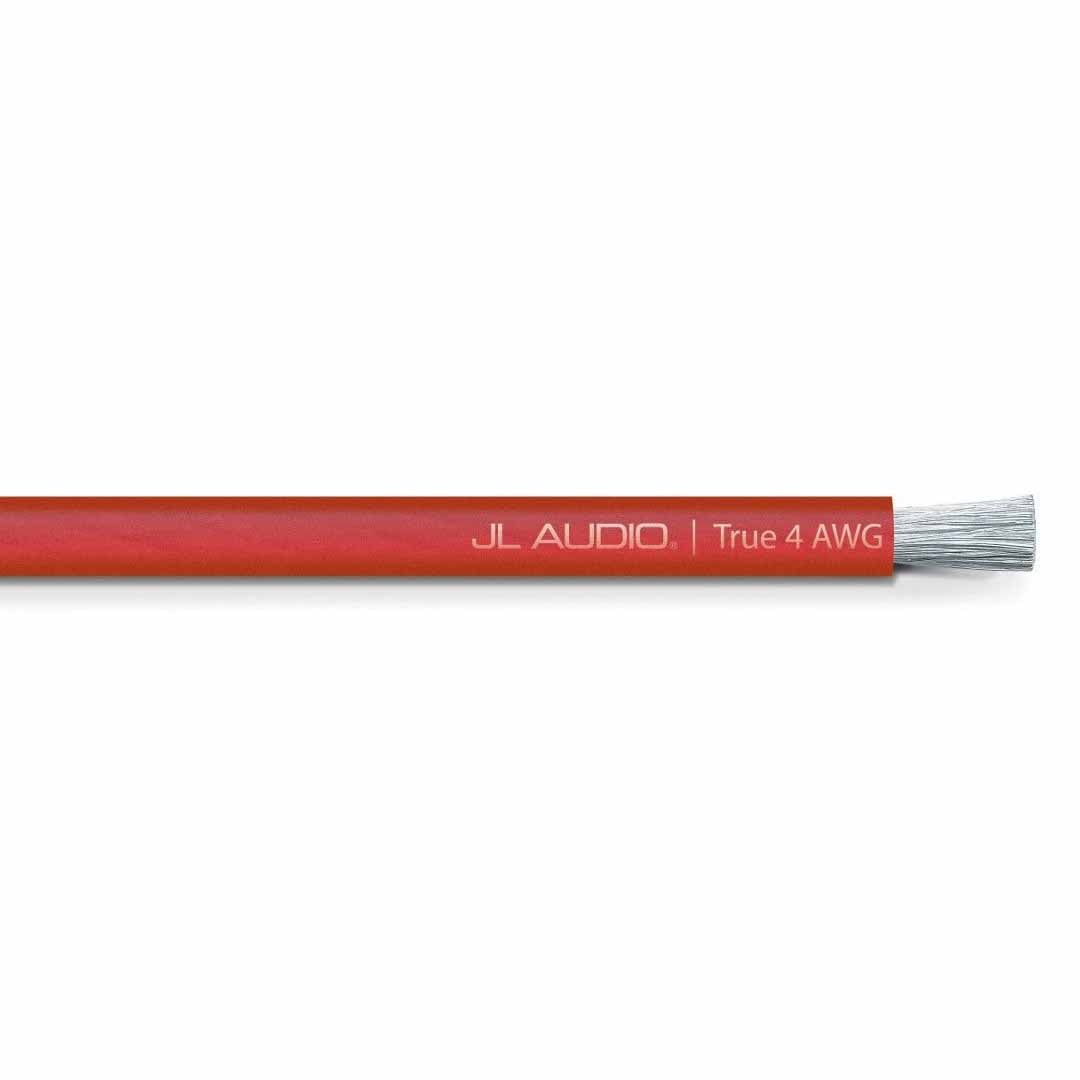 JL Audio XD-RPW4-100, 100ft Spool of Translucent Red Power Wire, 4 AWG