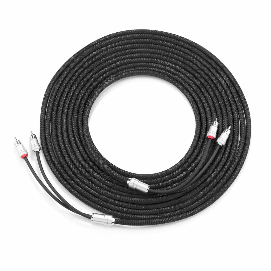 JL Audio XE-BLKAIC2-25, 2-Channel, 25 ft (7.62 m) Premium Audio Interconnect
