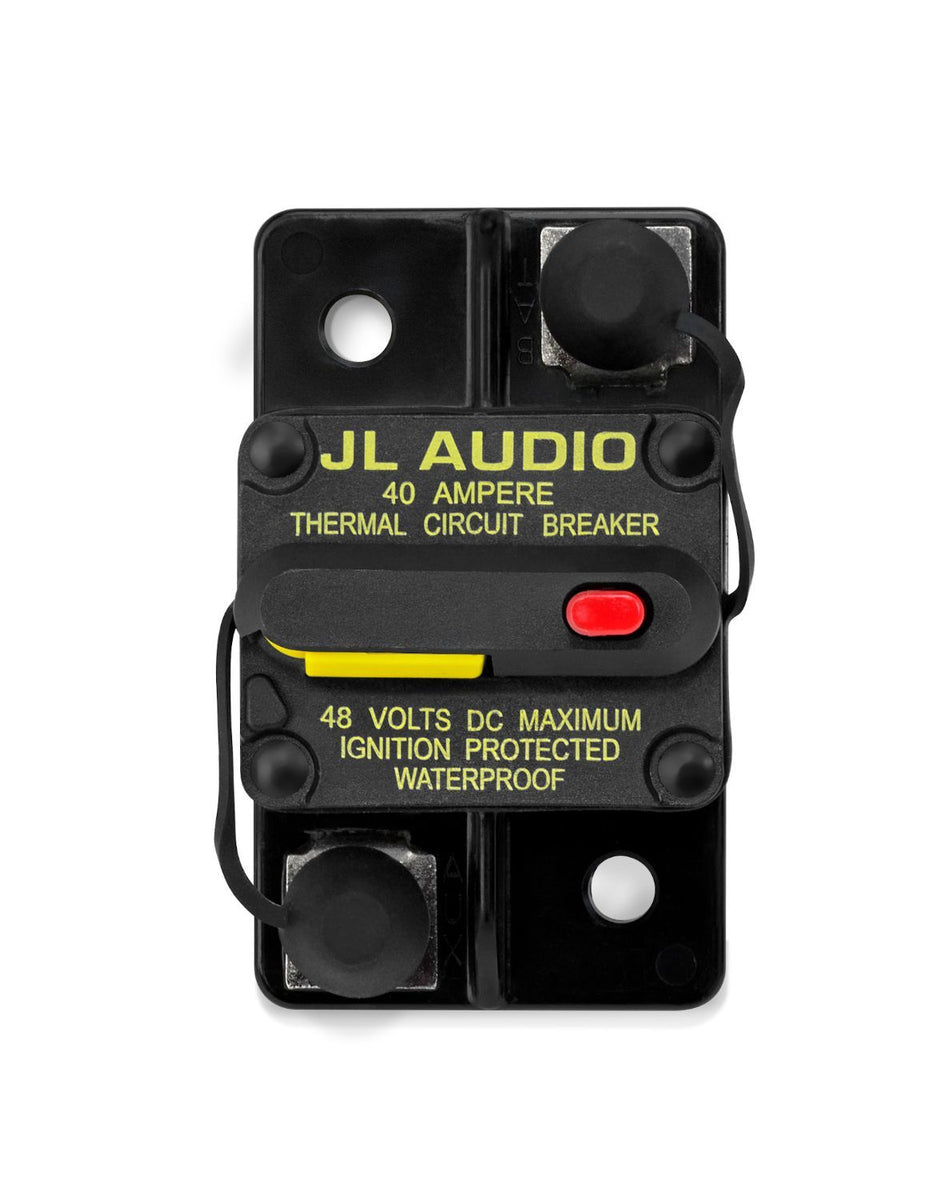 JL Audio XMD-MCB-40, Waterproof Ignition Protected Circuit Breaker, 40A
