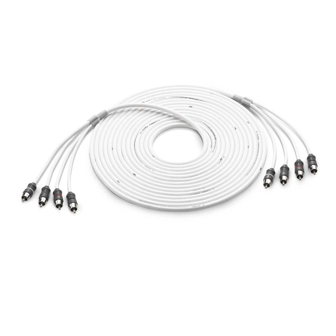 JL Audio XMD-WHTAIC4-25, 4-Channel, 25ft Marine Audio Interconnect