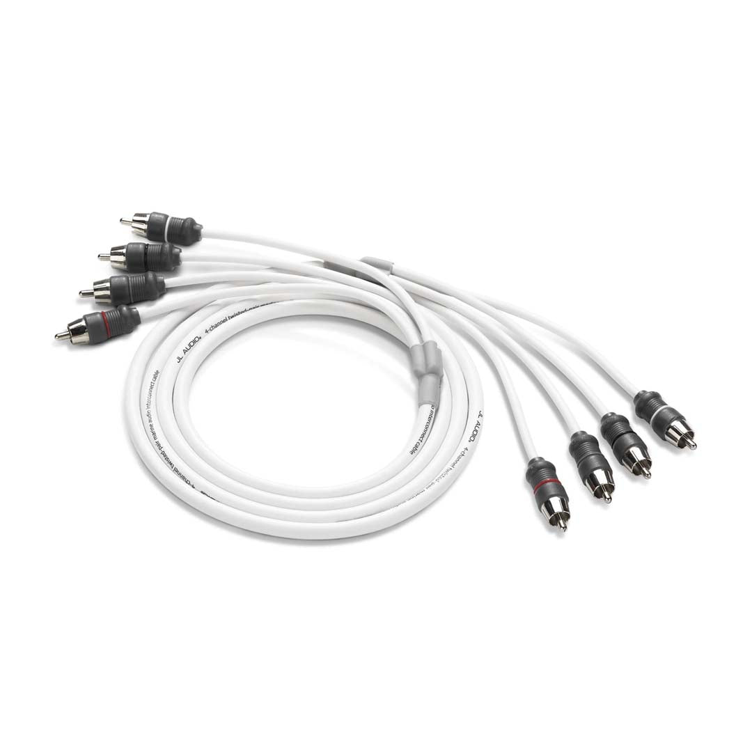 JL Audio XMD-WHTAIC4-6, 4-Channel, 6ft Marine Audio Interconnect