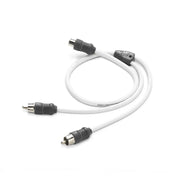 JL Audio XMD-WHTAICY-1F2M, Marine Y-Adaptor, 1 Female Jack, 2 Male Plugs