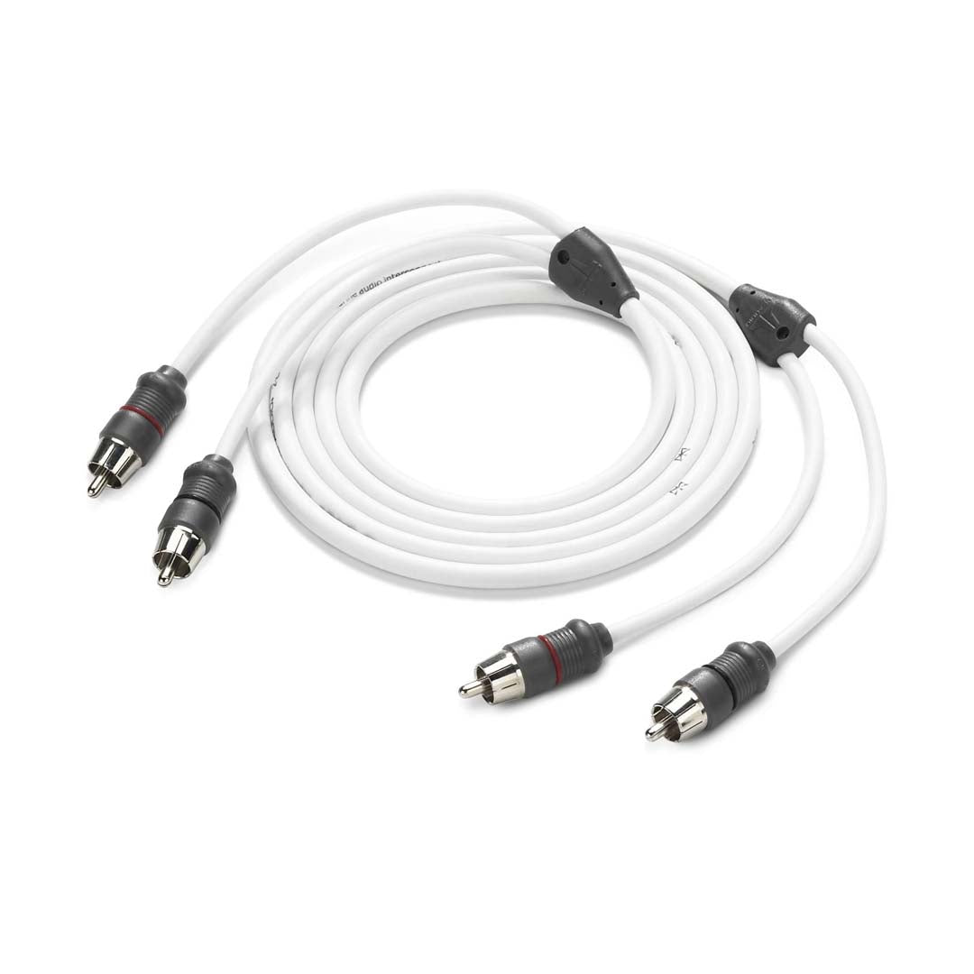 JL Audio XMD-WHTAIC2-6, 2-Channel, 6ft Marine Audio Interconnect