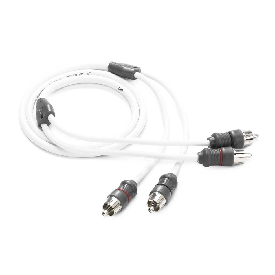JL Audio XMD-WHTAIC2-3, 2-Channel, 3ft Marine Audio Interconnect