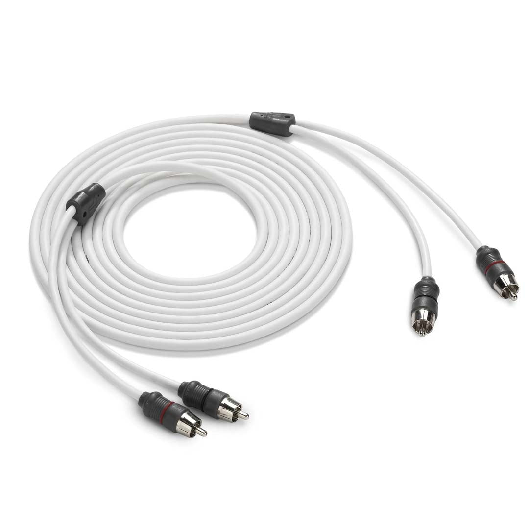 JL Audio XMD-WHTAIC2-12, 2-Channel, 12ft Marine Audio Interconnect