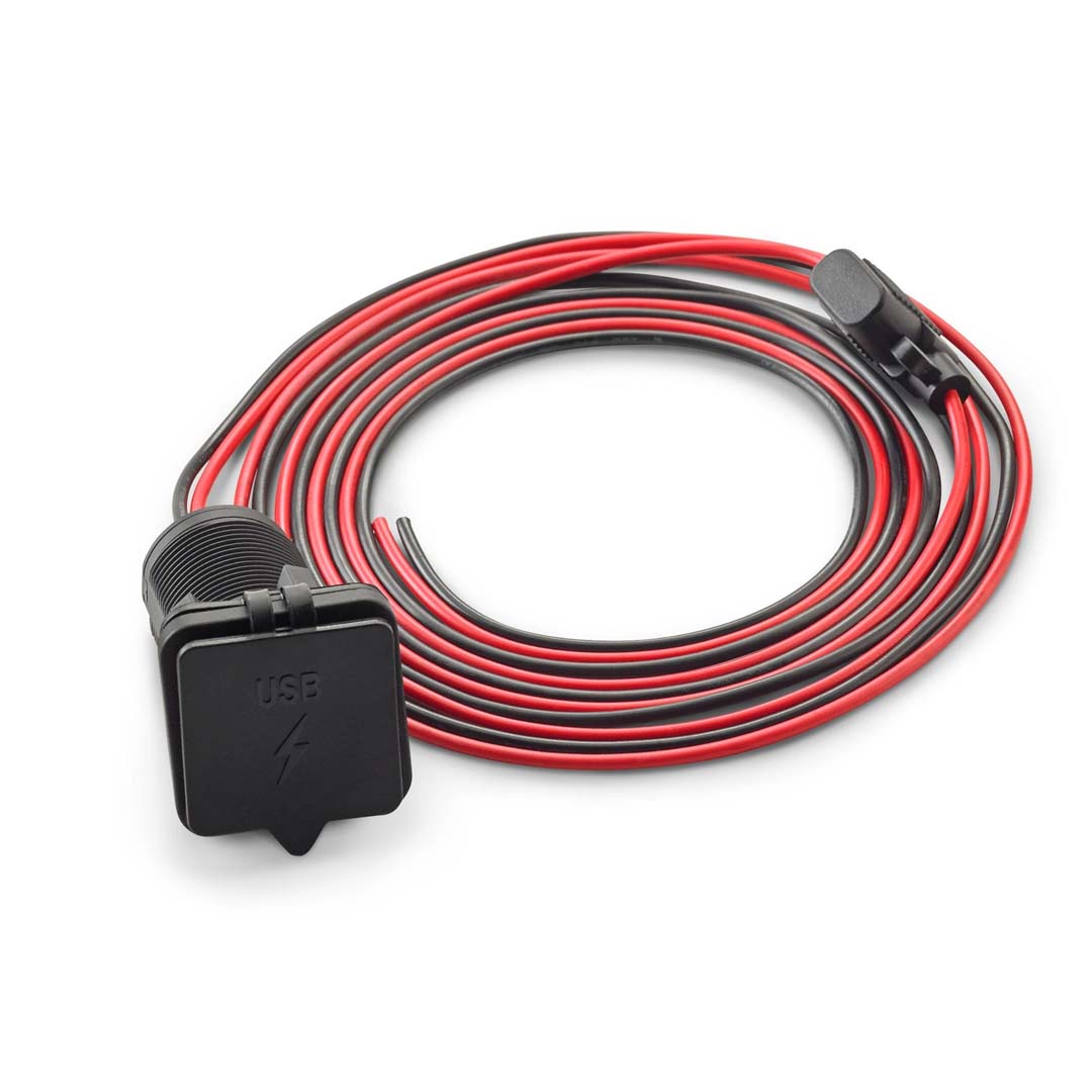 JL Audio XMD-USBCHG/2X-PNL, Dual USB Charging Jack for Panel-Mounting