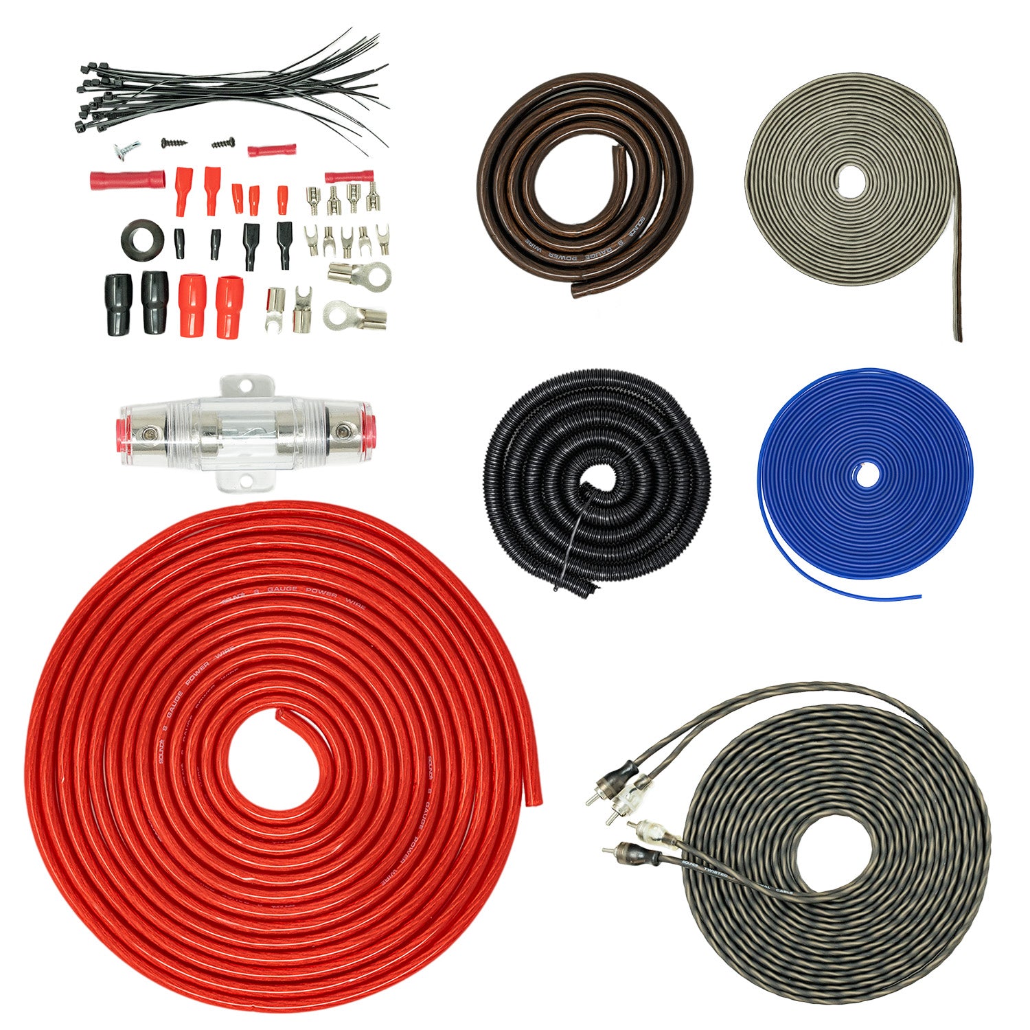 SoundBox Connected 8 Gauge Complete Amplifier Install Kit