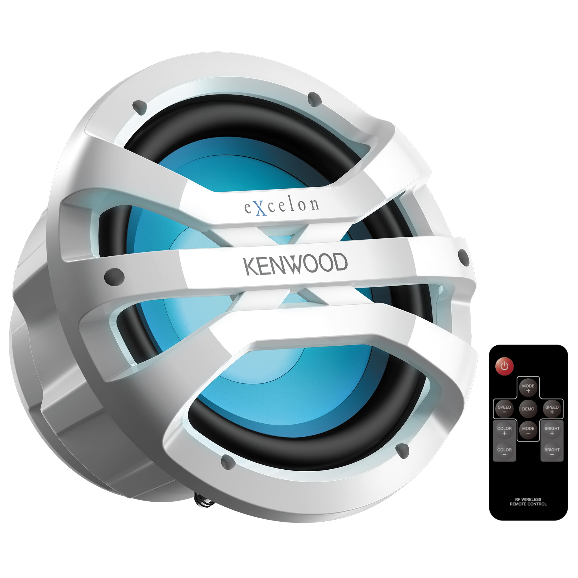 Kenwood XM1041WL, eXcelon 10" Single 4 Ohm Marine / Motorsports Subwoofer, White